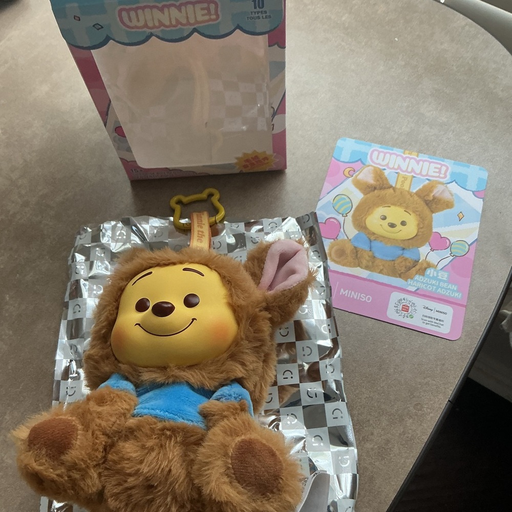 Disney Miniso Winnie the Pooh plush Roo bag charm